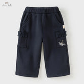 Girls Velvet Pants – Warm Straight Trousers